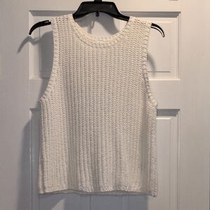 Old Navy Cream Knit Tank Top